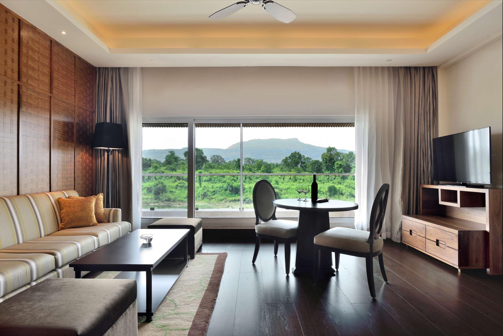 Radisson Blu Plaza Resort & Convention Centre Karjat Exteriör bild A living room at the hotel